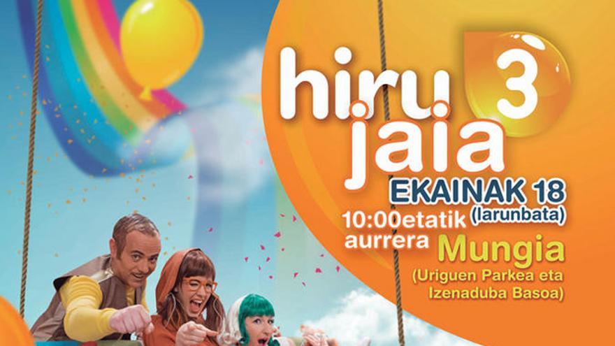 Mungiak 3txulotarrak jasoko ditu larunbat honetan ‘Hiru3’ jaian