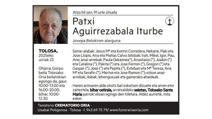 Patxi Aguirrezabala Iturbe