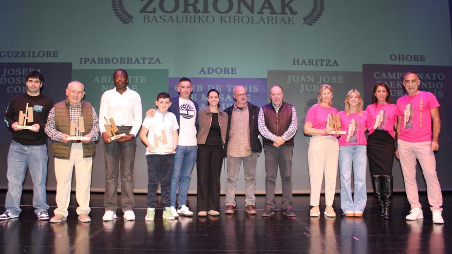 El deporte de Basauri se viste de gala y premia a sus figuras