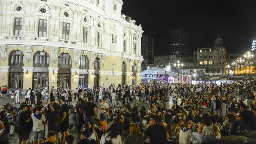 La penúltima noche de Aste Nagusia registra el doble de detenidos en Bilbao