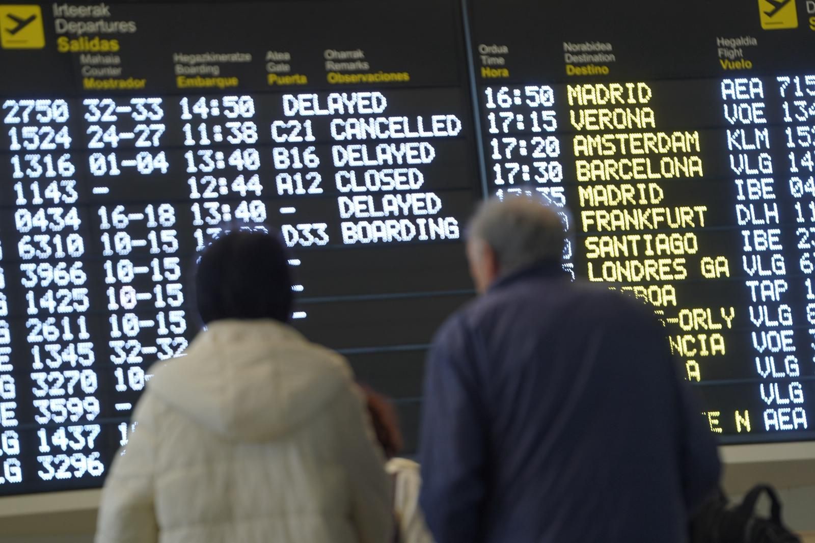 Consecuencias de las fuertes rachas de viento en Bizkaia