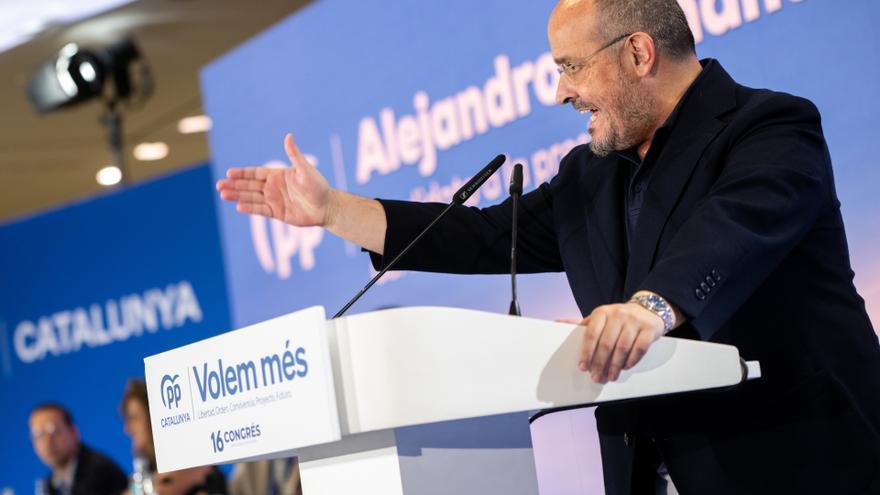 Alejandro Fernández, reelegido presidente del PP de Catalunya con el 97,5% de los votos