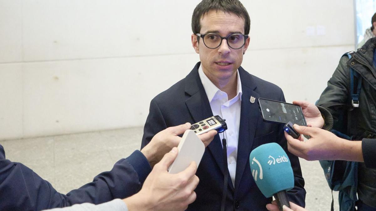 El candidato de EH Bildu a lehendakakari, Pello Otxandiano