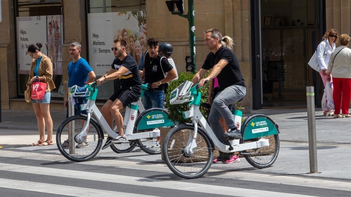 Usuarios del servicio de bicis.