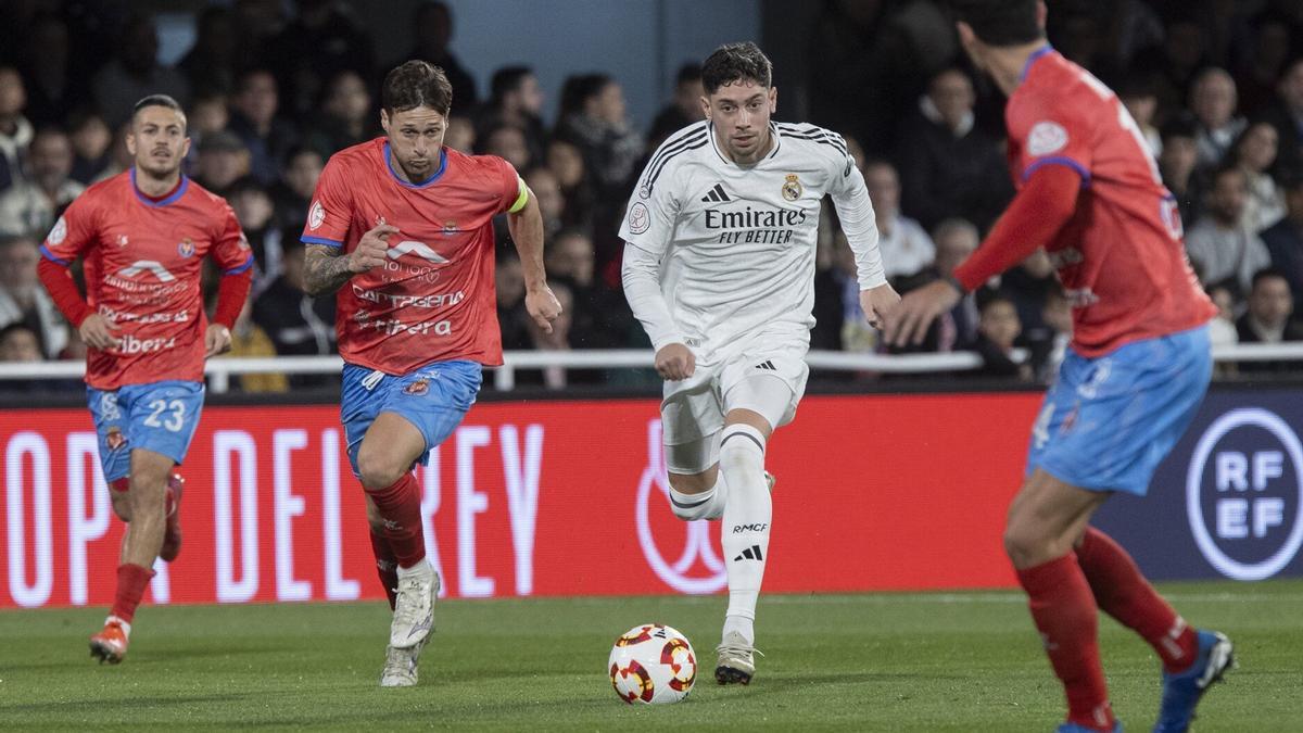 Fede Valverde, en un partido con el Real Madrid.
