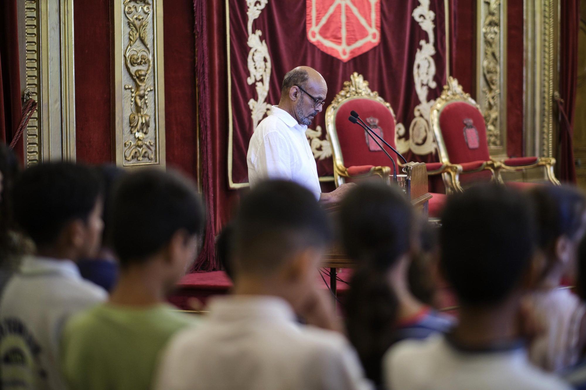 Recepción y despedida de niños saharauis acogidos en Navarra