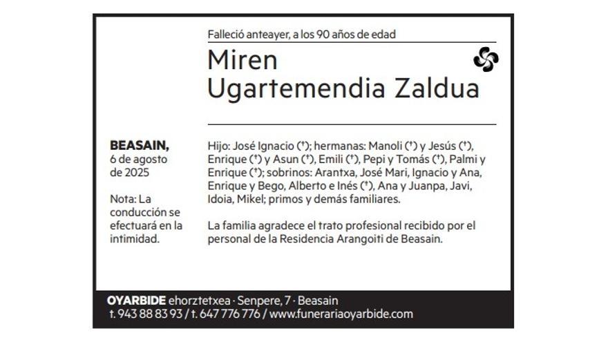 Miren Ugartemendia Zaldua