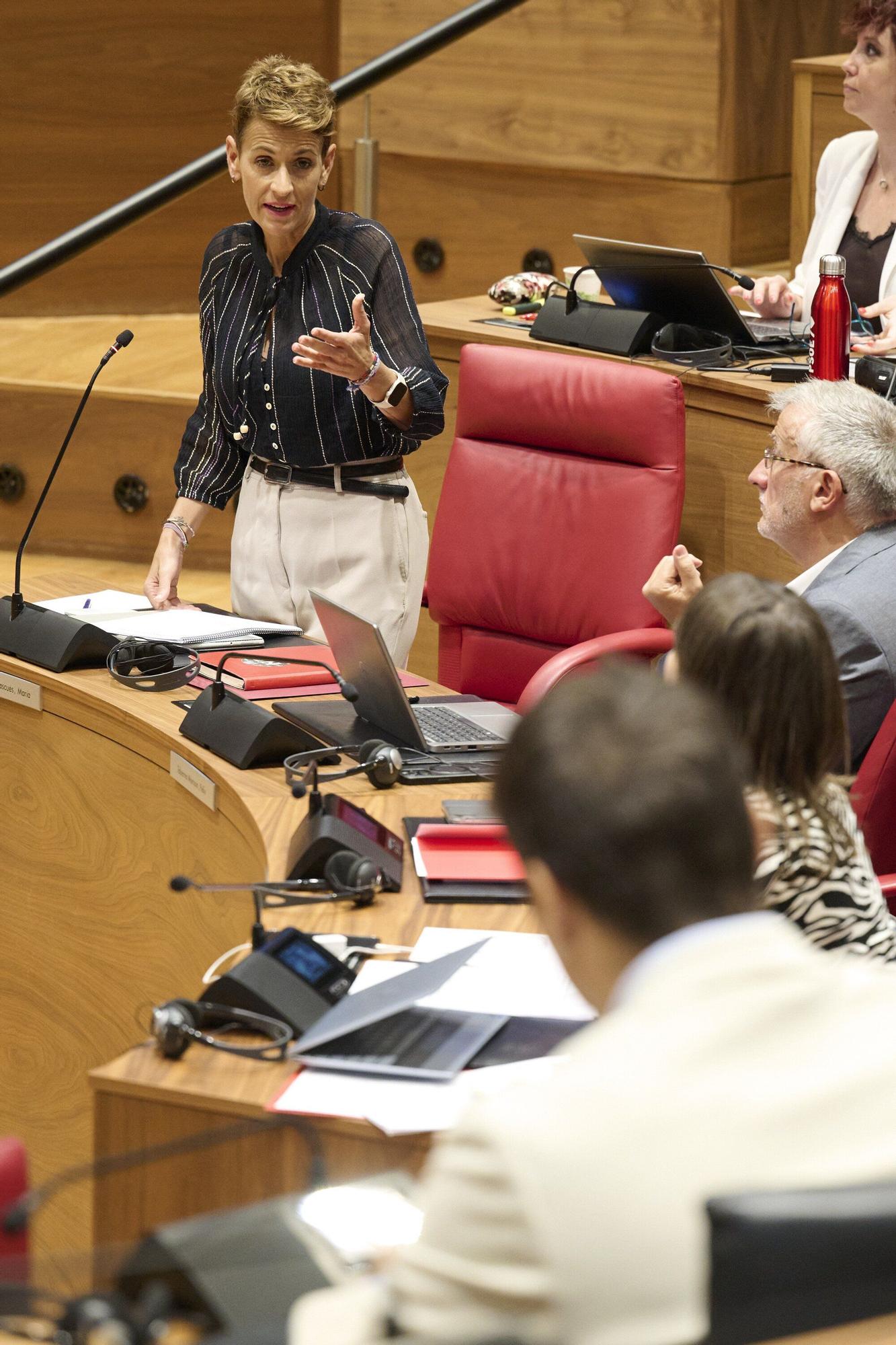 Fotos del pleno del Parlamento de Navarra (primero del curso 2025-26)