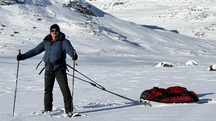 Un aventurero de la adrenalina que cruzó el Ártico en 7 días