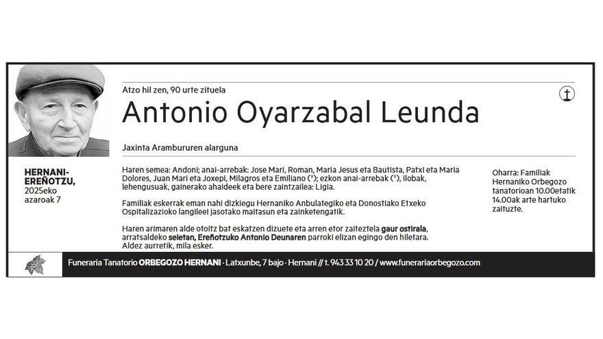 ANTONIO OYARZABAL LEUNDA