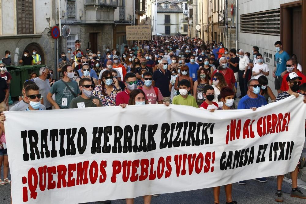 Manifestación por el cierre de Siemens Gamesa Aoiz