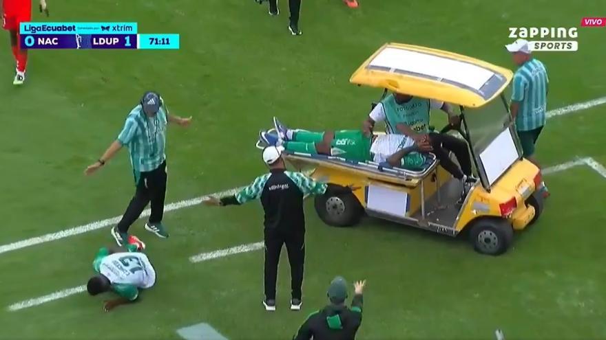 Atropellado un futbolista por el carrito de asistencia médica