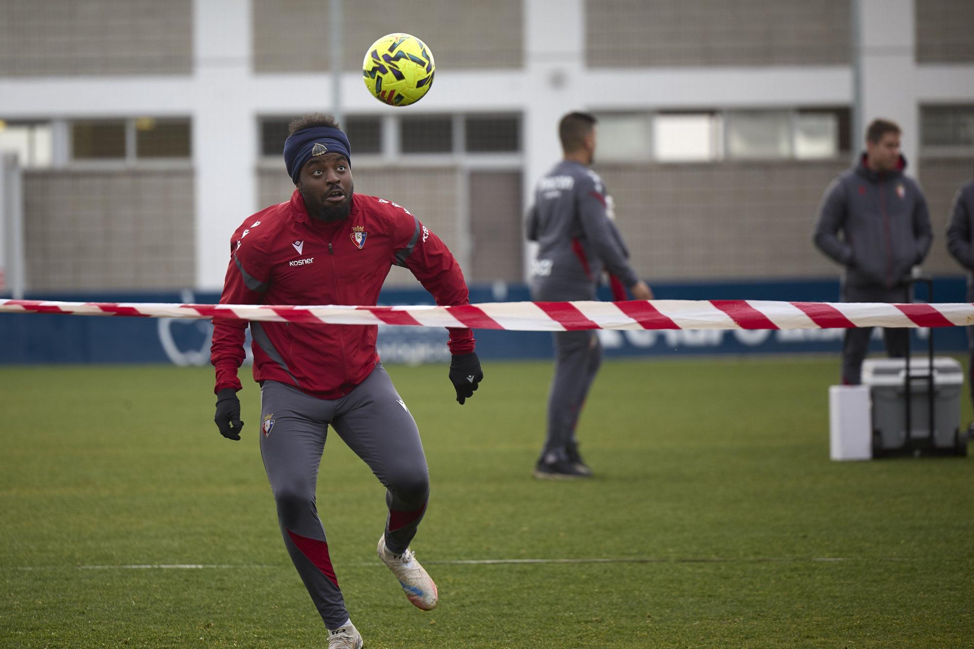 Entrenamiento de Osasuna en Tajonar el sábado 6 de diciembre