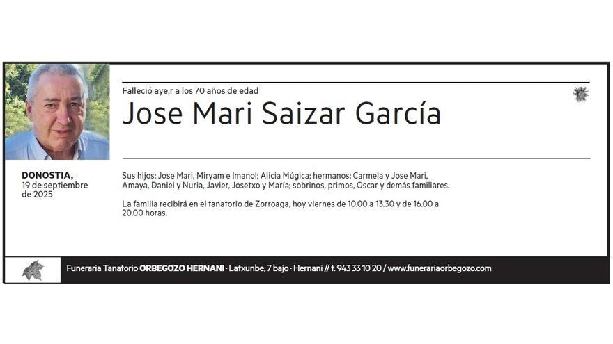 JOSE MARI SAIZAR GARCIA