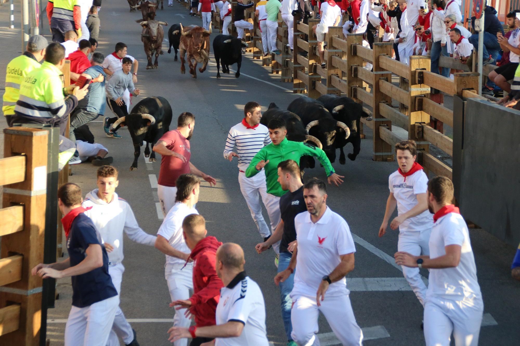 Fotos del tercer encierro de las fiestas de Tudela 2025