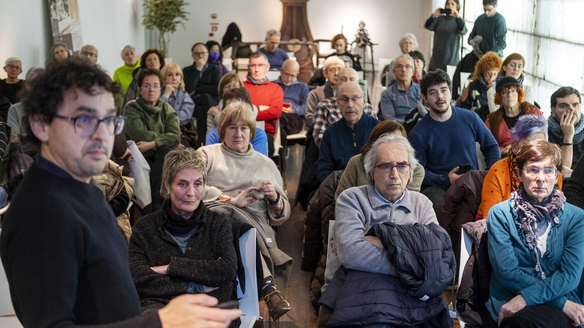 Txema Mauleón, en un encuentro público sobre dependencia, discapacidad y personas mayores.