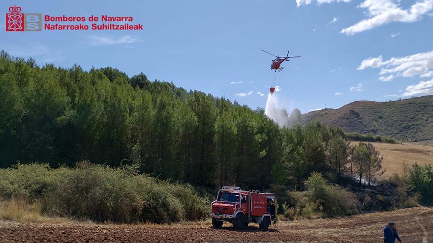 Extinguidos dos incendios de vegetación en Cigüentes y Zulueta