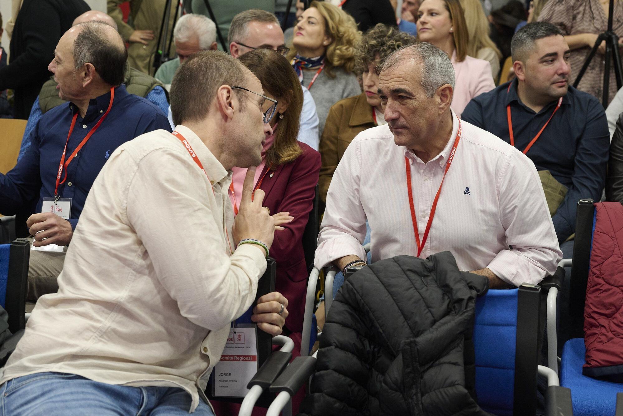 Fotos del Comité Regional del PSN-PSOE en Pamplona