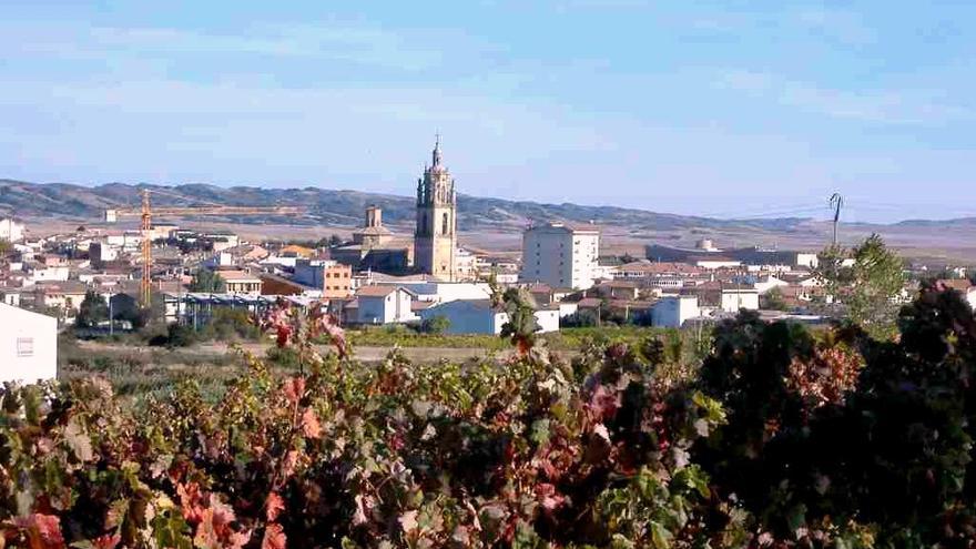 Vista de la localidad navarra de Los Arcos.