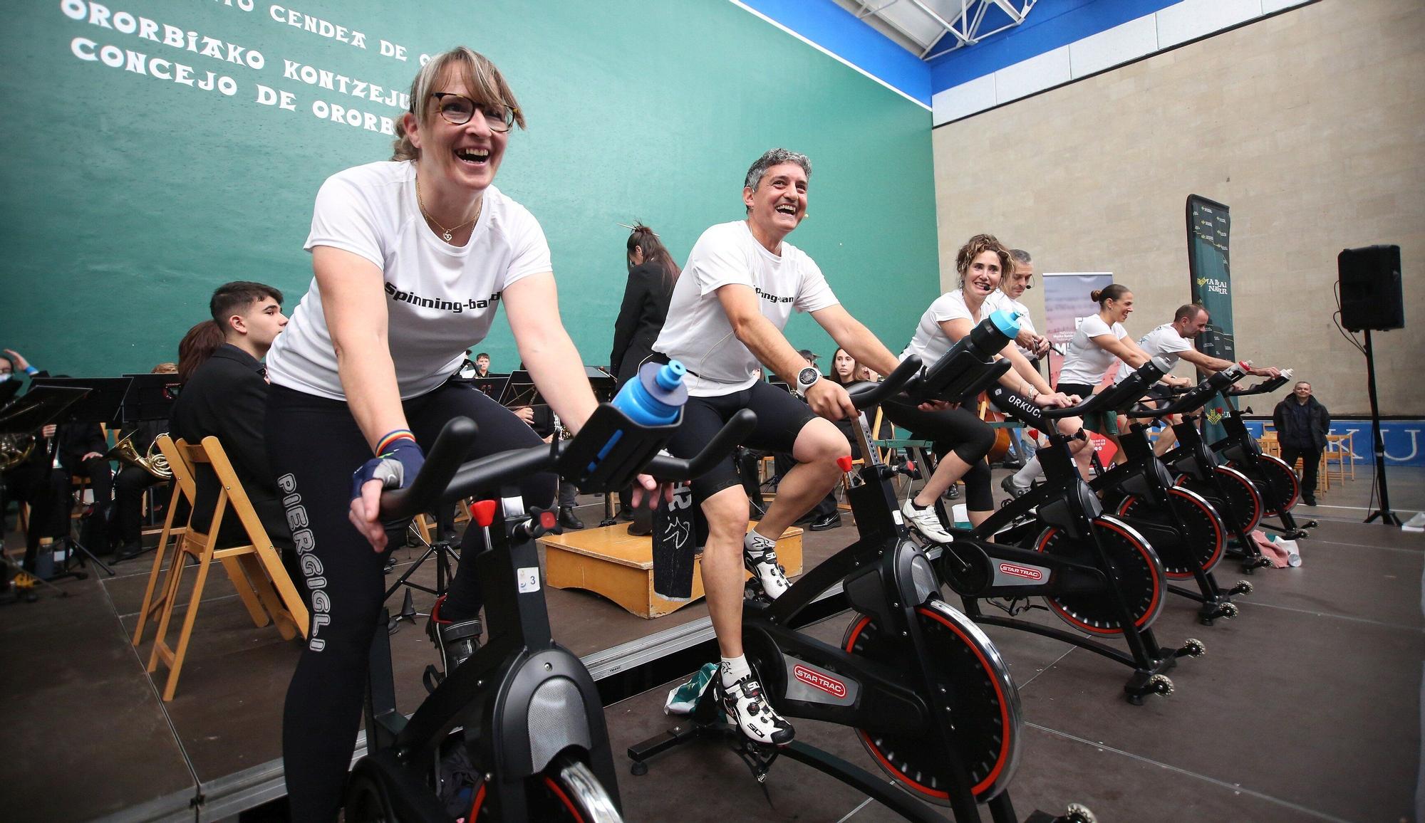 Spinning Band Solidario en Ororbia: música y deporte en directo por una buena causa