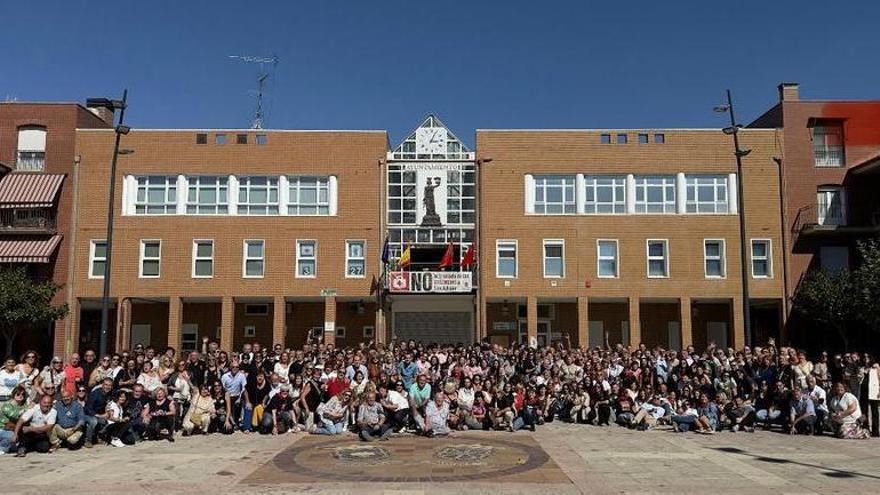 Participantes de la Quintada Popular de Andosilla