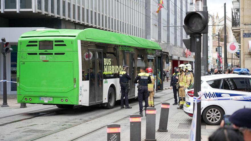 Dos heridos en el accidente de un autobús en General Álava