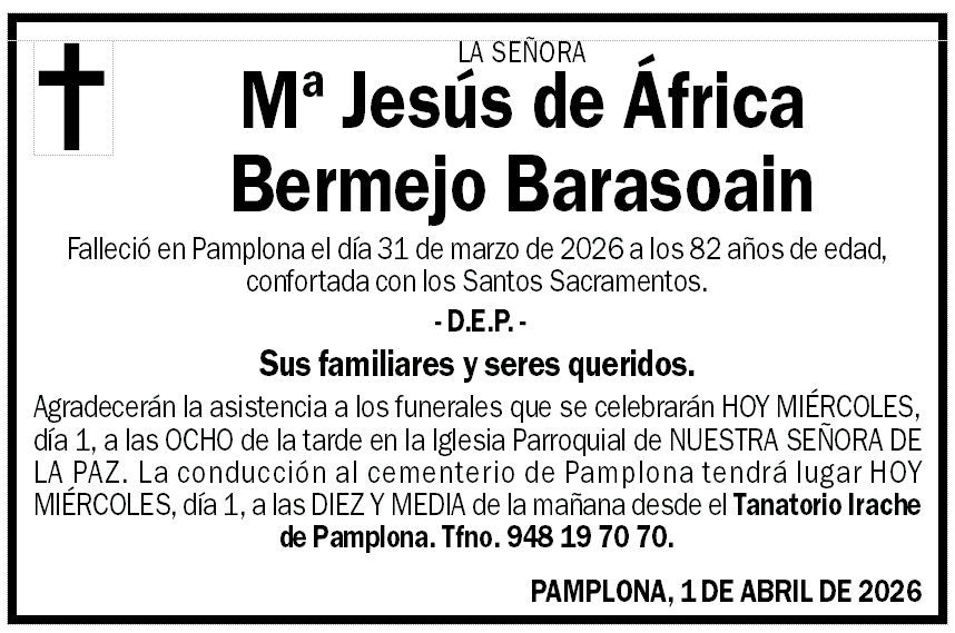 Mª Jesús de África Bermejo Barasoain