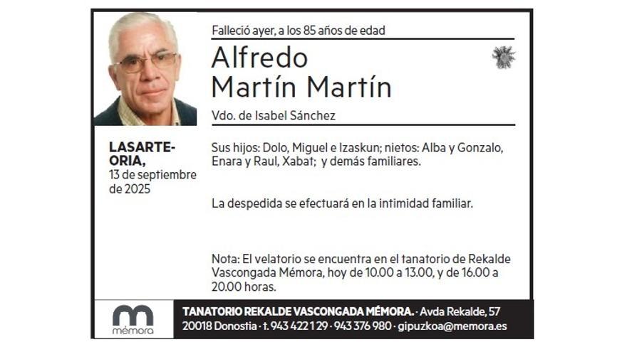 ALFREDO MARTIN MARTIN