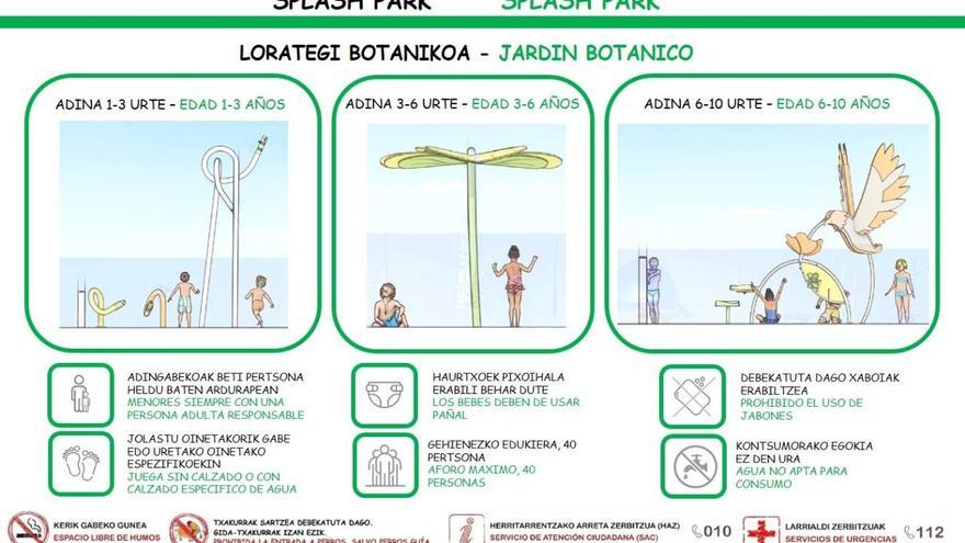 Barakaldok hiriko lehen ur-parkea inauguratu du Lorategi Botanikoan