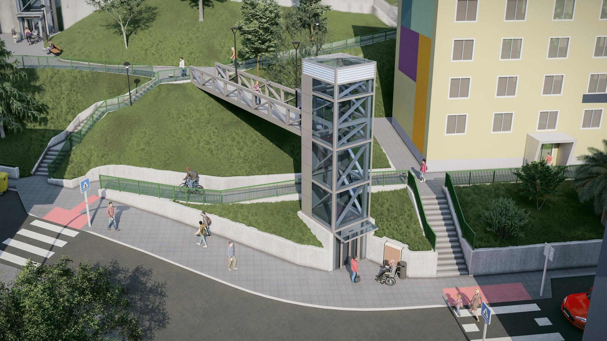 Dos ascensores verticales mejorarán la movilidad en Artazu Bekoa