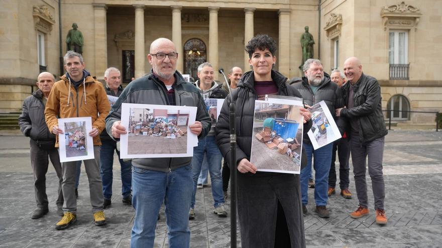 Ayuntamientos alaveses denuncian el deterioro del servicio de recogida de papel y cartón