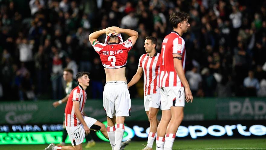 El Bilbao Athletic se desinfla en un minuto