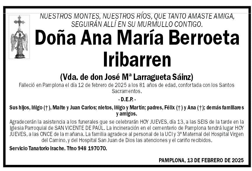 Ana María Berroeta Iribarren