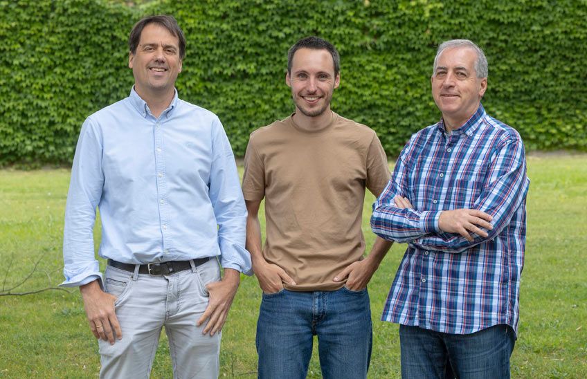 Iker Zuriguel, Iñaki Echeverría y Ángel Garcimartín.
