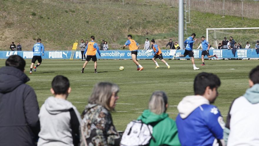 En imágenes: ambientazo en el entrenamiento del Alavés