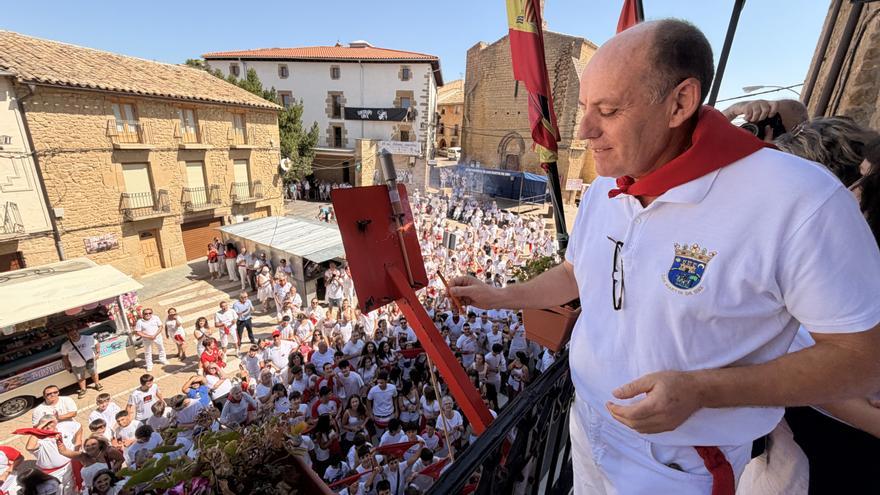 Fotos del Chupinazo de fiestas de San Martín de Unx