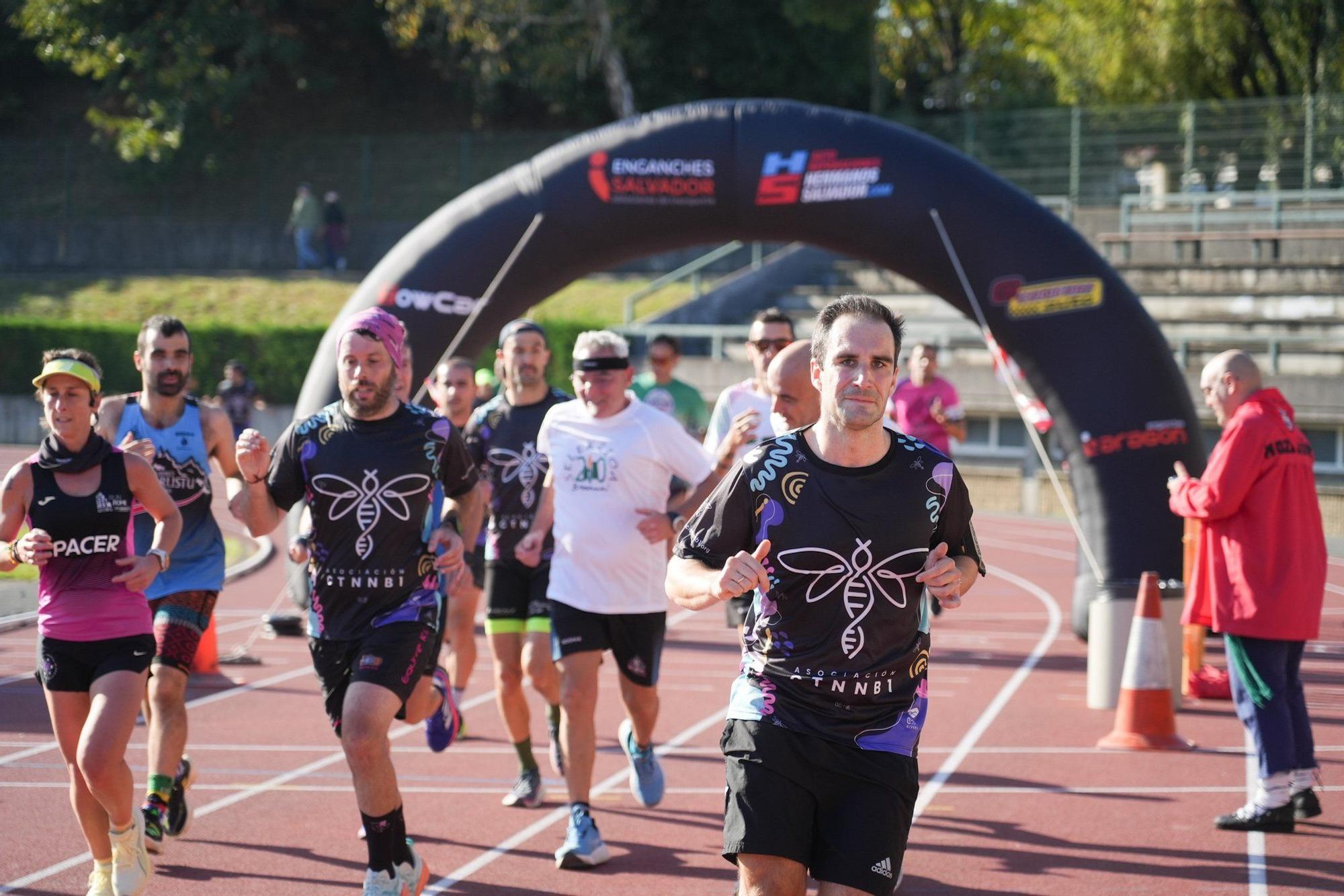 Basauri arropa a Yeray González en la final de su reto '12 maratones en 12 meses' por la asociación CNTTB1