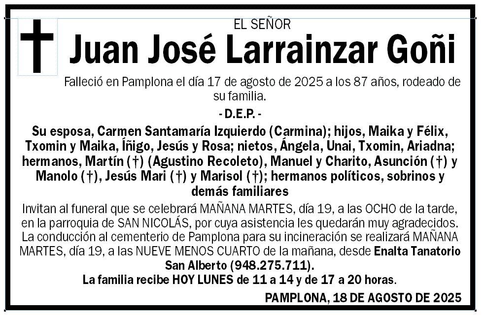 Juan José Larrainzar Goñi