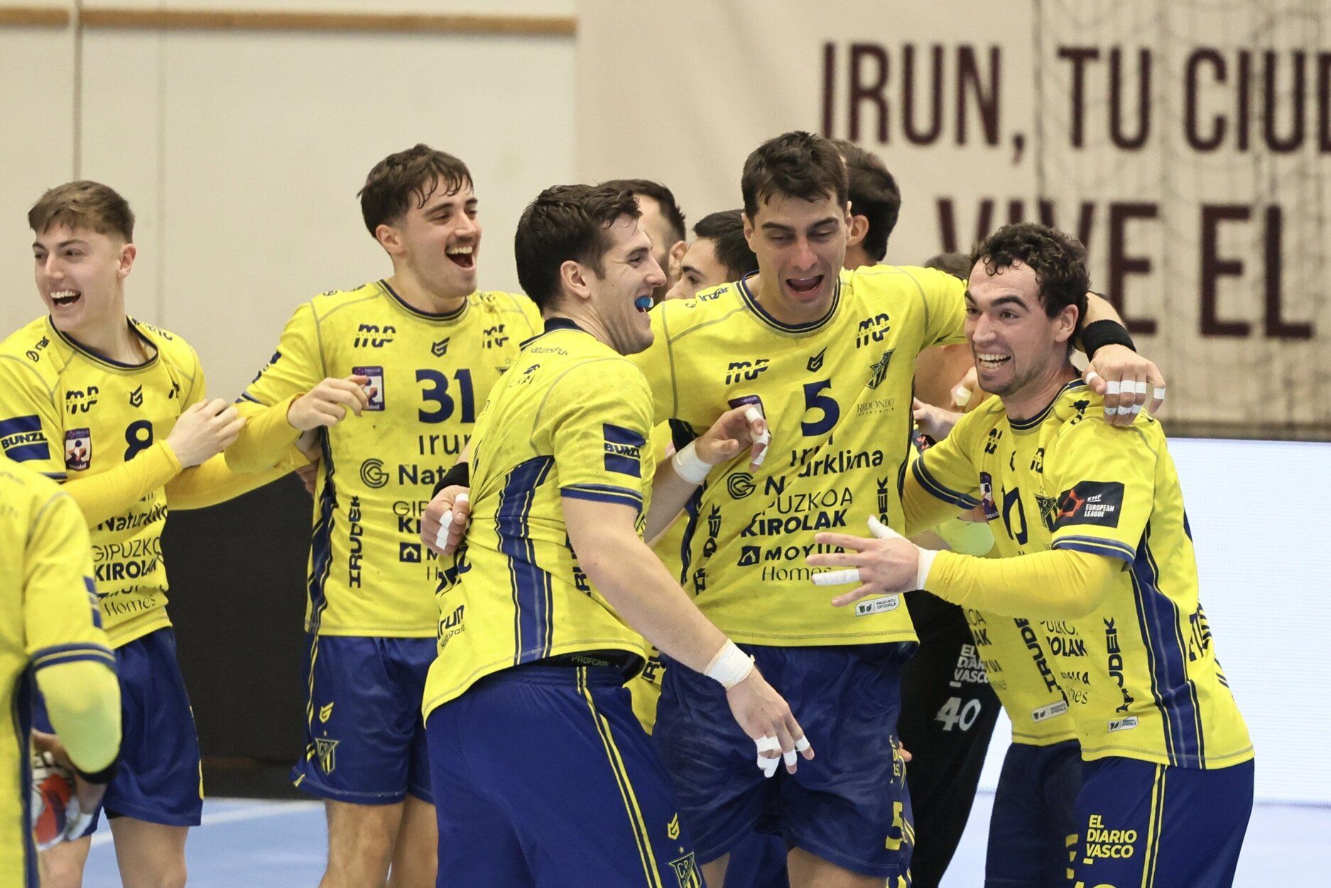 Alegría en Artaleku con la gran clasificación del Bidasoa en la EHF European League