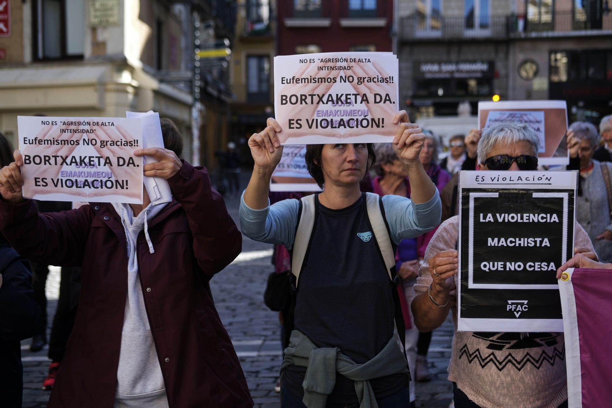 Pamplona rechaza la agresión sexual denunciada en la zona de la Carpa