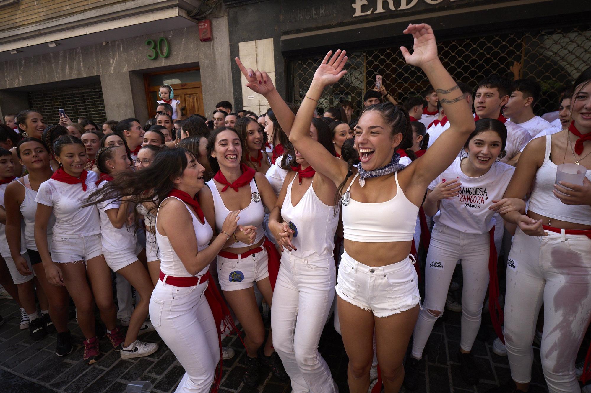 Fotos del cohete de fiestas de Sangüesa 2025