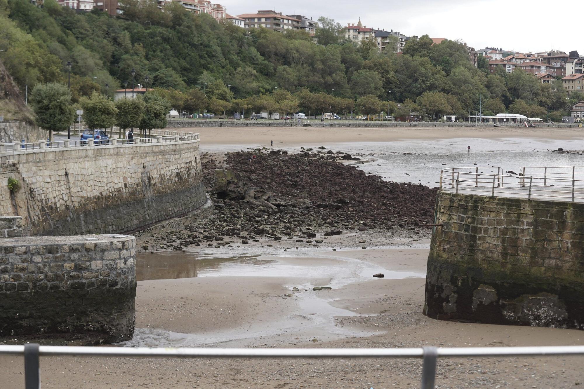 La llamativa estampa que deja la bajamar en Bizkaia