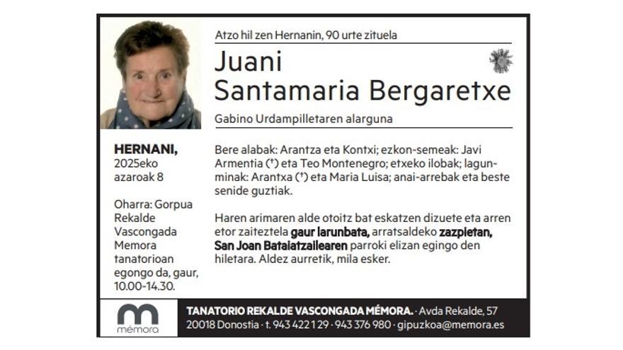 Juani Santamaria Bergaretxe