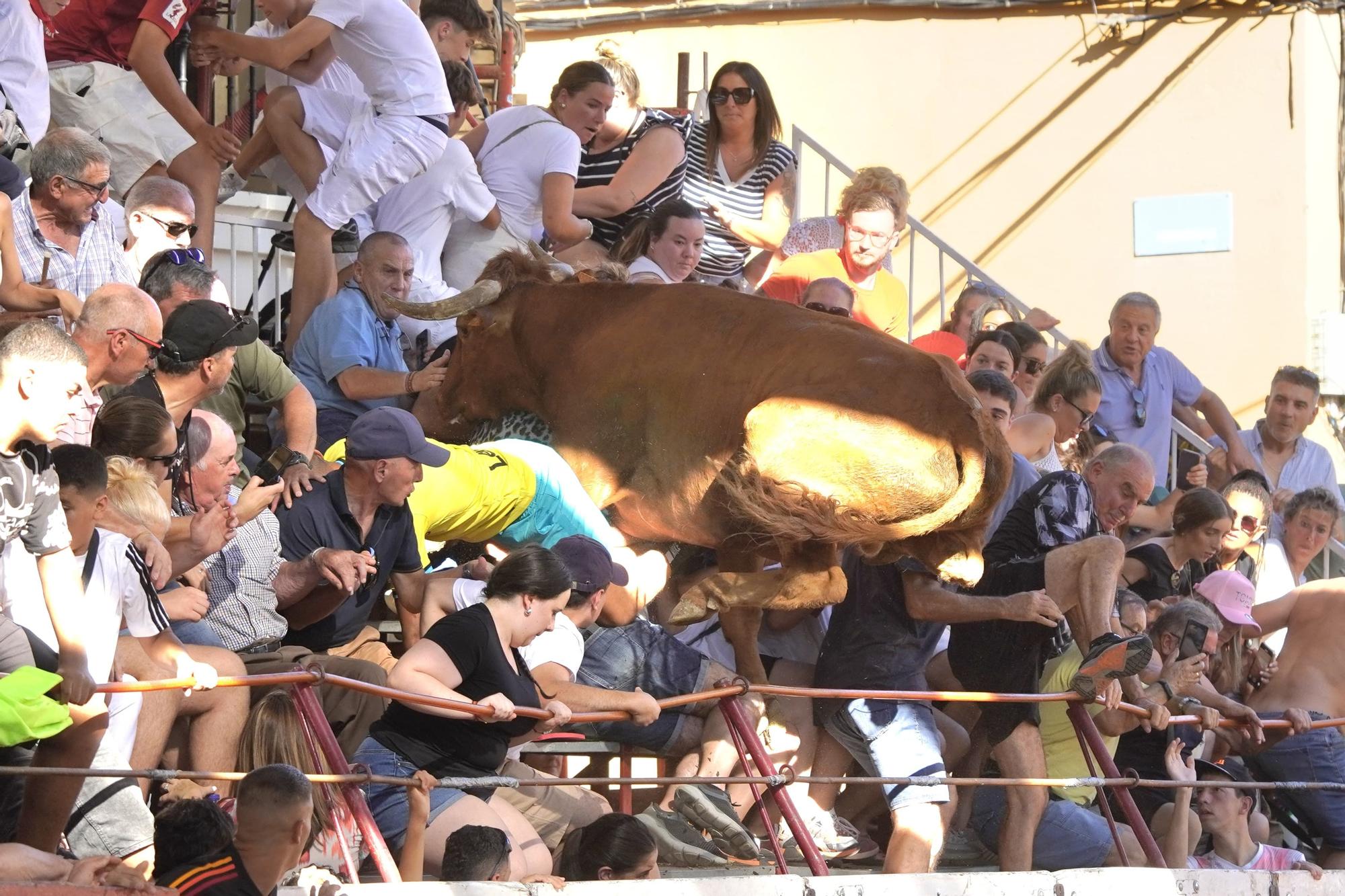 Así ha sido el salto de un toro a la grada en Cadreita