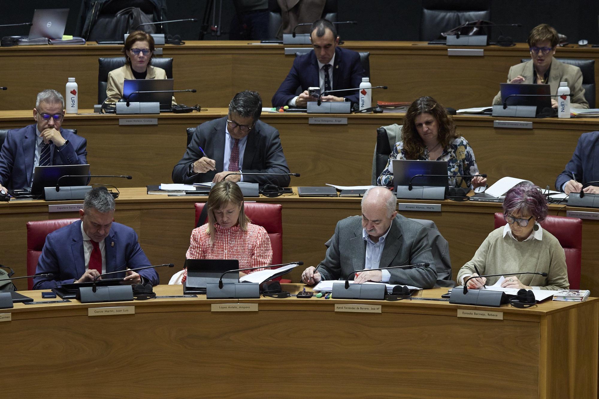 Fotos del pleno del Parlamento de Navarra (20 de noviembre de 2025)