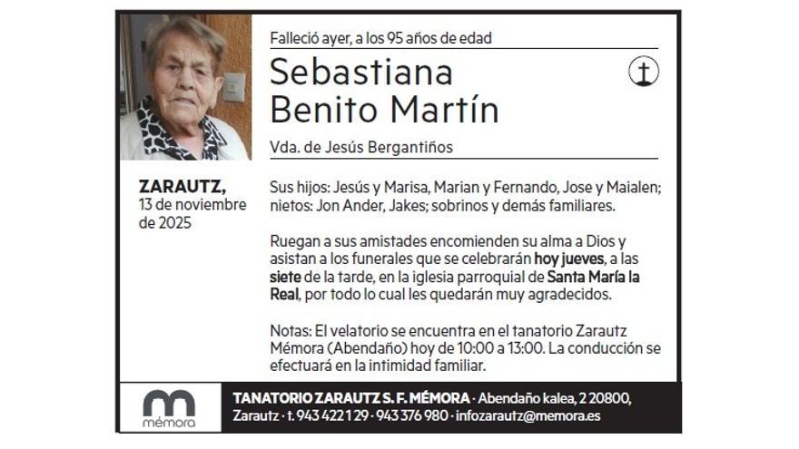 SEBASTIANA BENITO MARTIN
