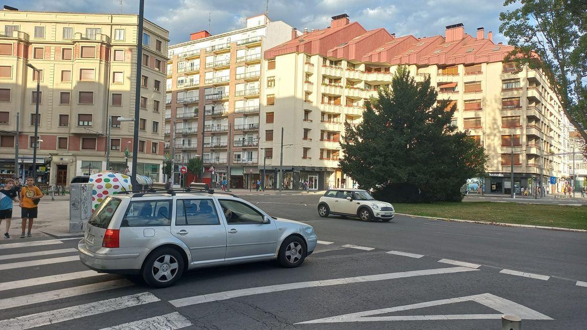 Plaza Lovaina y acceso a Ramiro de Maeztu