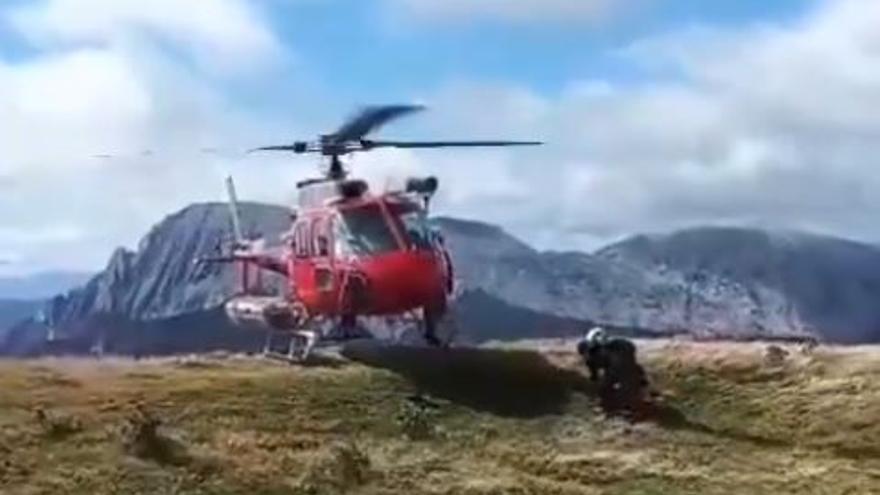 Rescatada una mujer de 75 años en el monte Txamantxoia al encontrarse agotada