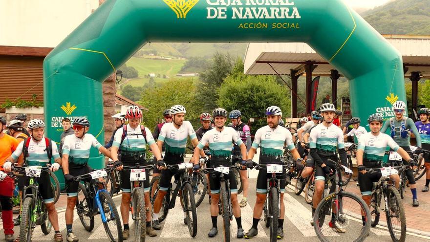60 participantes en la ‘Asto Bizkar BTT’ celebrada en Luzaide/Valcarlos