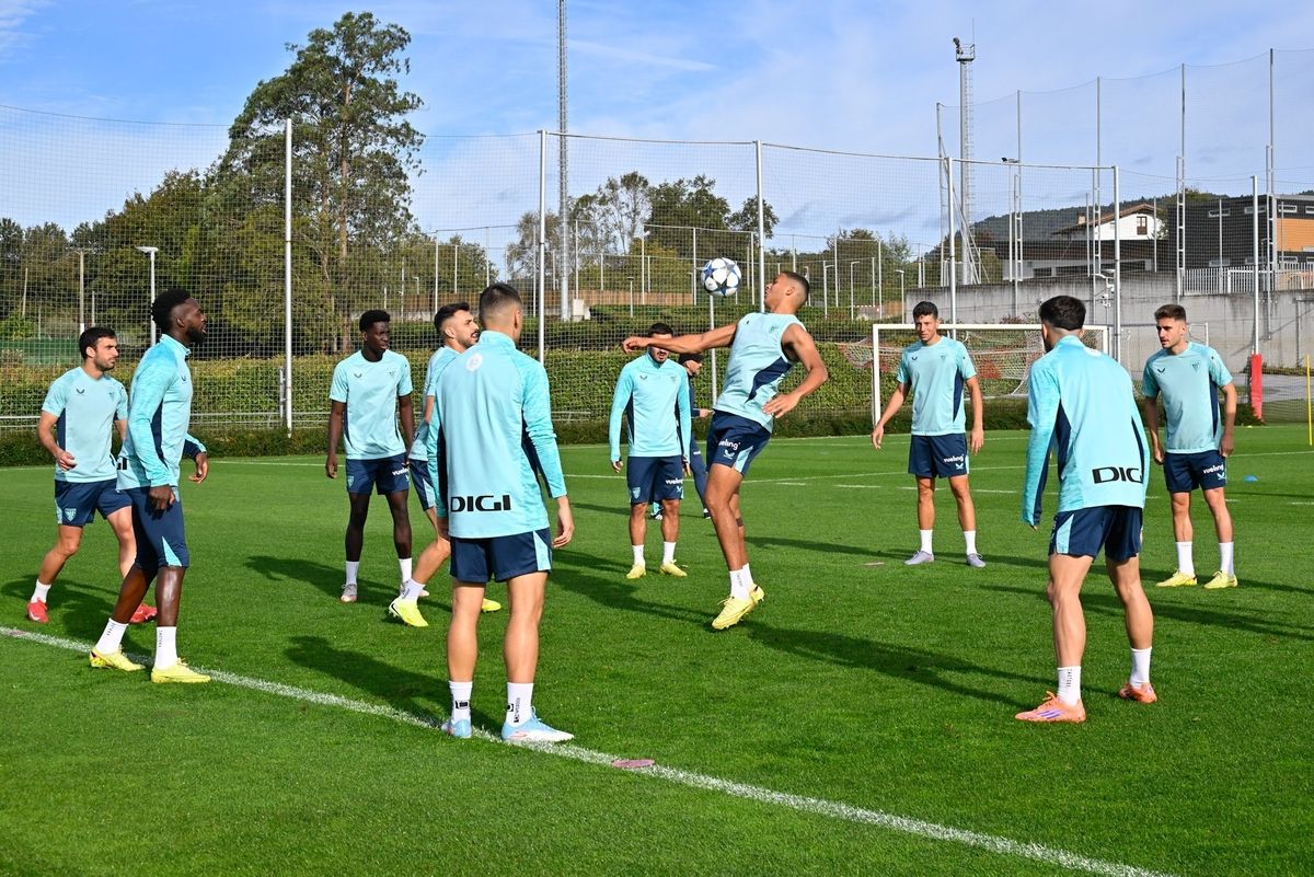 Entrenamiento del Athletic en Lezama